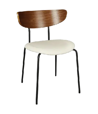 [SKU 7224347] Ecru Velvet Chairs(2 Set)
